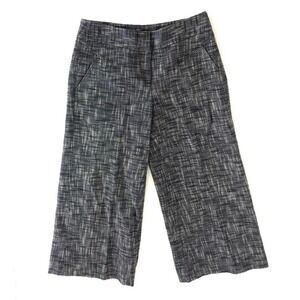 Magaschoni | Womens Size 2  Blue Capris Wide Leg Cropped Low Rise Stretch